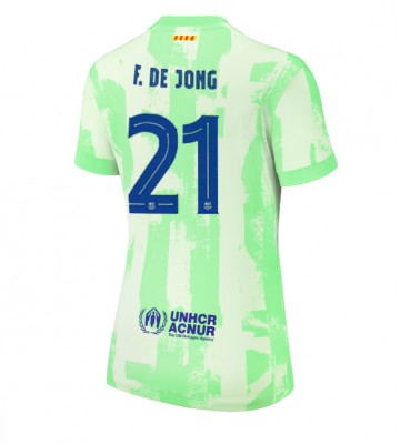 Barcelona Frenkie de Jong #21 Tredjetröja Dam 2024-25 Kortärmad